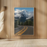 Colonial Peak and North Cascades Highway by Alan Majchrowicz. shown as over sized large wall art. Available as an archival giclee rolled canvas, fine art paper, or poster print. SKU 101143h.