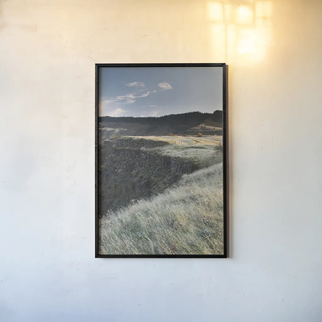 Columbia River Gorge by Alan Majchrowicz. shown as a paper print in a black flame. Available as a archival giclee rolled canvas, fine art paper, or poster print. SKU 63238h.