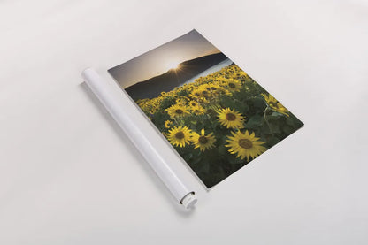 Columbia River Gorge Sunrise by Alan Majchrowicz. shown as a rolled paper print. Available as archival giclee rolled canvas, fine art paper, or poster print. SKU 33789h.