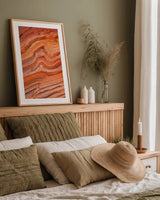 Coyote Buttes IV by Alan Majchrowicz. shown as a paper print in a natural frame. Available as a archival giclee rolled canvas, fine art paper, or poster print. SKU 53283h.