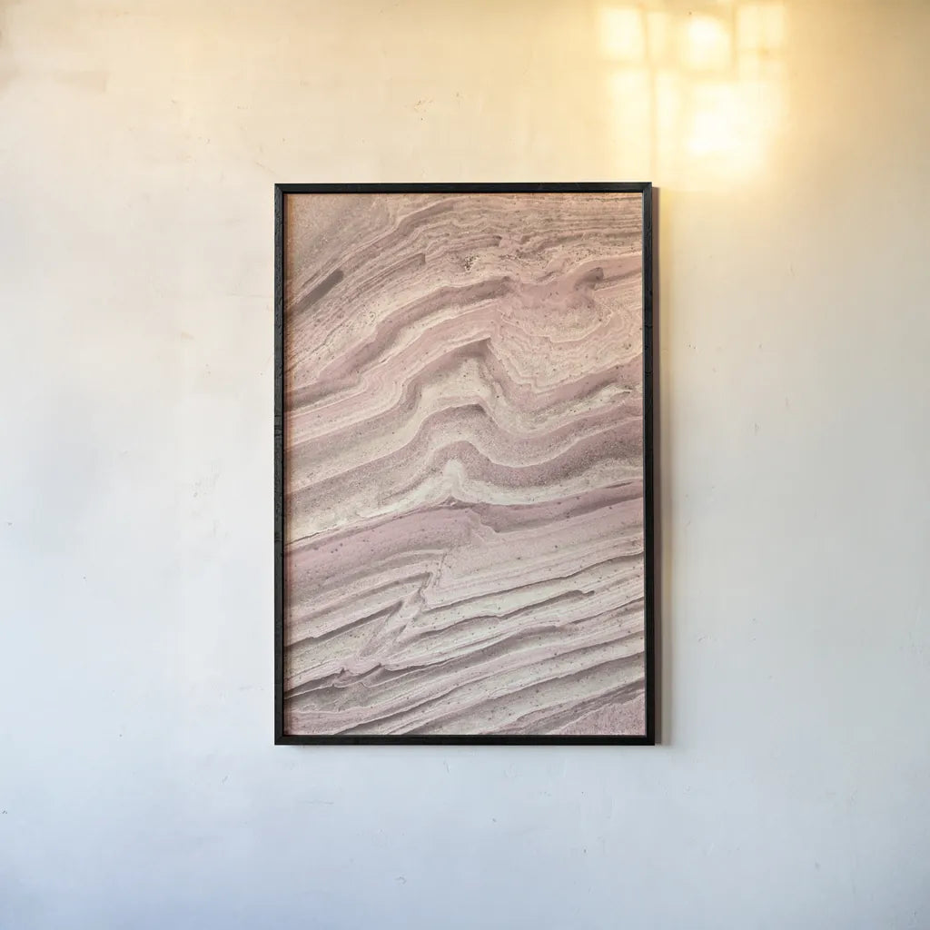 Coyote Buttes IV Blush by Alan Majchrowicz. shown as a paper print in a black flame. Available as a archival giclee rolled canvas, fine art paper, or poster print. SKU 53656h.