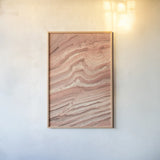 Coyote Buttes IV Blush Orange by Alan Majchrowicz. shown as a paper print in a natural frame. Available as a archival giclee rolled canvas, fine art paper, or poster print. SKU 59312h.