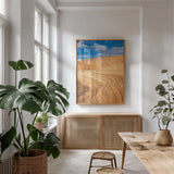 Coyote Buttes V by Alan Majchrowicz. shown as a print in a natural wood frame in a dining room. Available as a archival giclee rolled canvas, fine art paper, or poster print. SKU 53284h.