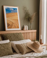 Coyote Buttes V by Alan Majchrowicz. shown as a paper print in a natural frame. Available as a archival giclee rolled canvas, fine art paper, or poster print. SKU 53284h.