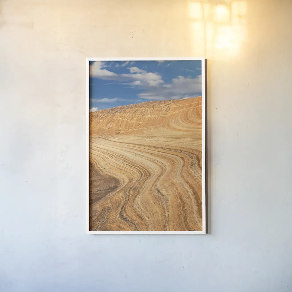 Coyote Buttes V by Alan Majchrowicz. shown as a paper print in a white frame. Available as a archival giclee rolled canvas, fine art paper, or poster print. SKU 53284h.