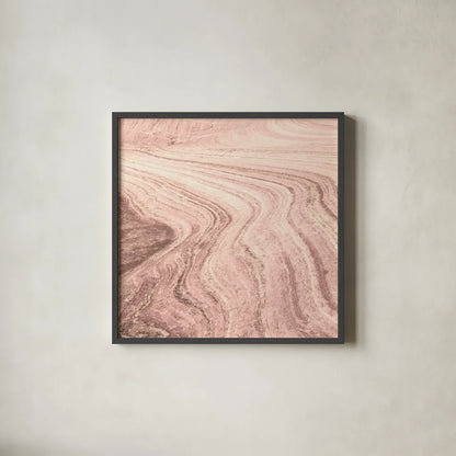 Coyote Buttes V Blush Crop by Alan Majchrowicz. Shown in a sleek black glass frame for a contemporary gallery look. Available as an archival giclee rolled canvas, fine art paper, or poster print. SKU 53657a.