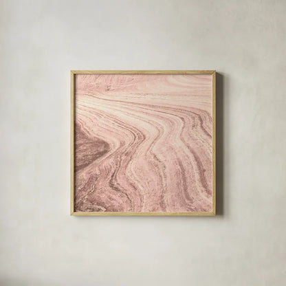 Coyote Buttes V Blush Crop by Alan Majchrowicz. Shown in a natural wood glass frame for a timeless modern aesthetic. Available as an archival giclee rolled canvas, fine art paper, or poster print. SKU 53657a.