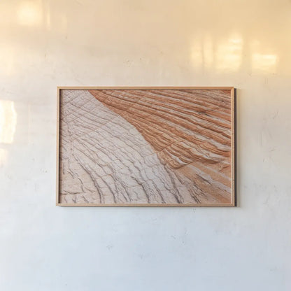 Coyote Buttes VI by Alan Majchrowicz. shown as a paper print in a natural frame. Available as a archival giclee rolled canvas, fine art paper, or poster print. SKU 53285i.