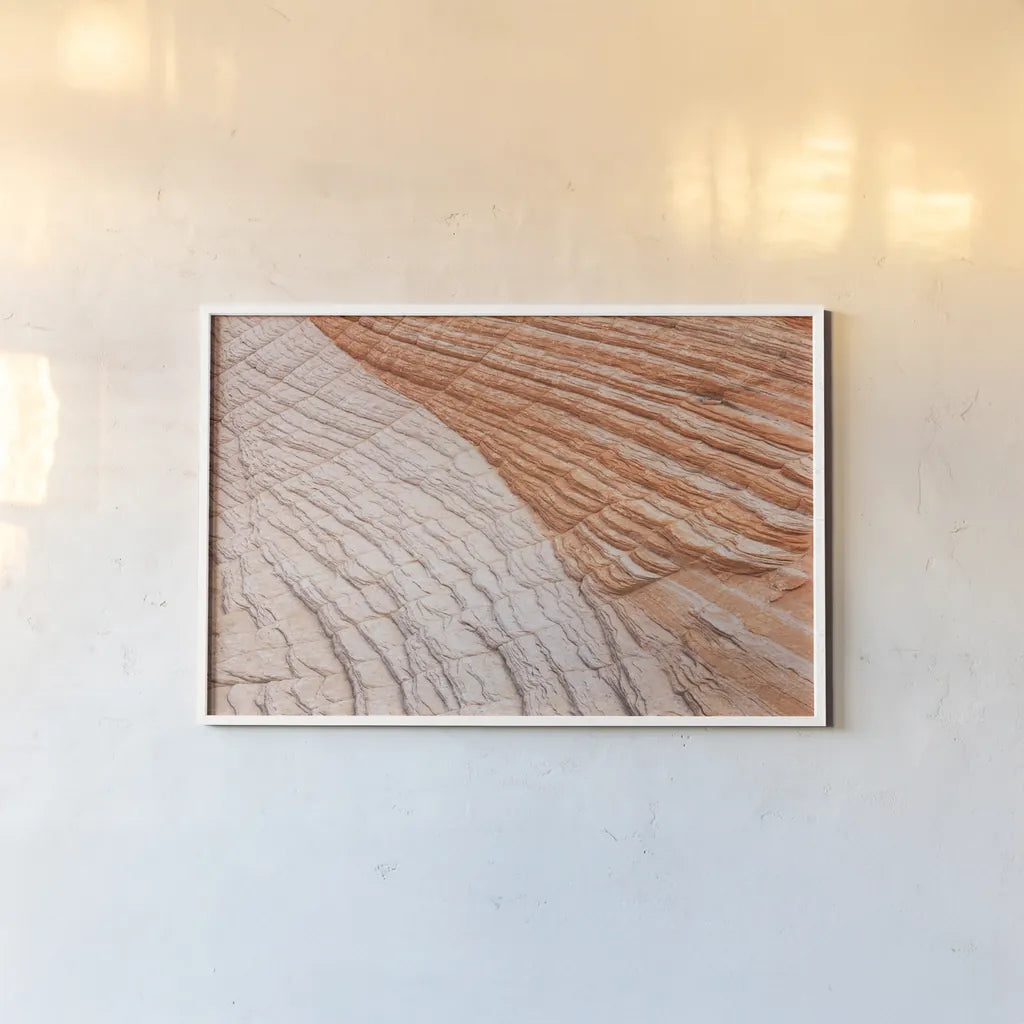 Coyote Buttes VI by Alan Majchrowicz. shown as a paper print in a white frame. Available as a archival giclee rolled canvas, fine art paper, or poster print. SKU 53285i.