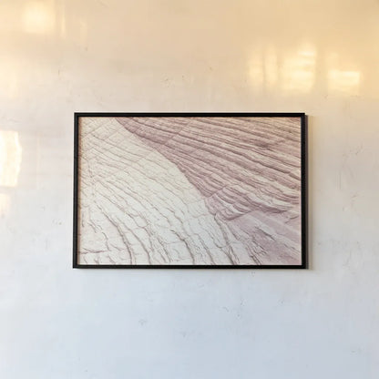 Coyote Buttes VI Blush by Alan Majchrowicz. shown as a paper print in a black flame. Available as a archival giclee rolled canvas, fine art paper, or poster print. SKU 53658i.