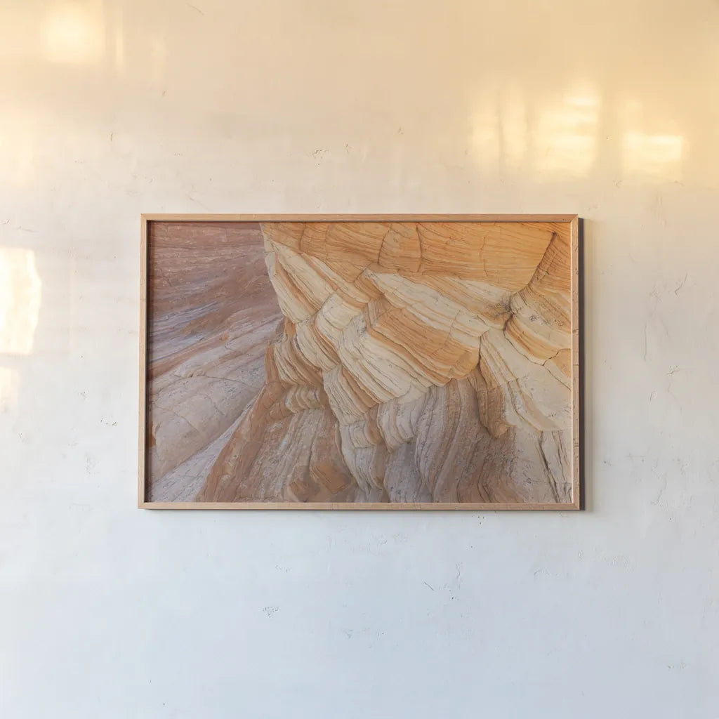 Coyote Buttes VII by Alan Majchrowicz. shown as a paper print in a natural frame. Available as a archival giclee rolled canvas, fine art paper, or poster print. SKU 53286i.