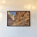 Crack Canyon I by Alan Majchrowicz. shown as a paper print in a black flame. Available as a archival giclee rolled canvas, fine art paper, or poster print. SKU 53587i.
