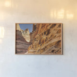 Crack Canyon I by Alan Majchrowicz. shown as a paper print in a natural frame. Available as a archival giclee rolled canvas, fine art paper, or poster print. SKU 53587i.