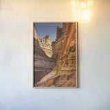 Crack Canyon II by Alan Majchrowicz. shown as a paper print in a natural frame. Available as a archival giclee rolled canvas, fine art paper, or poster print. SKU 53588h.