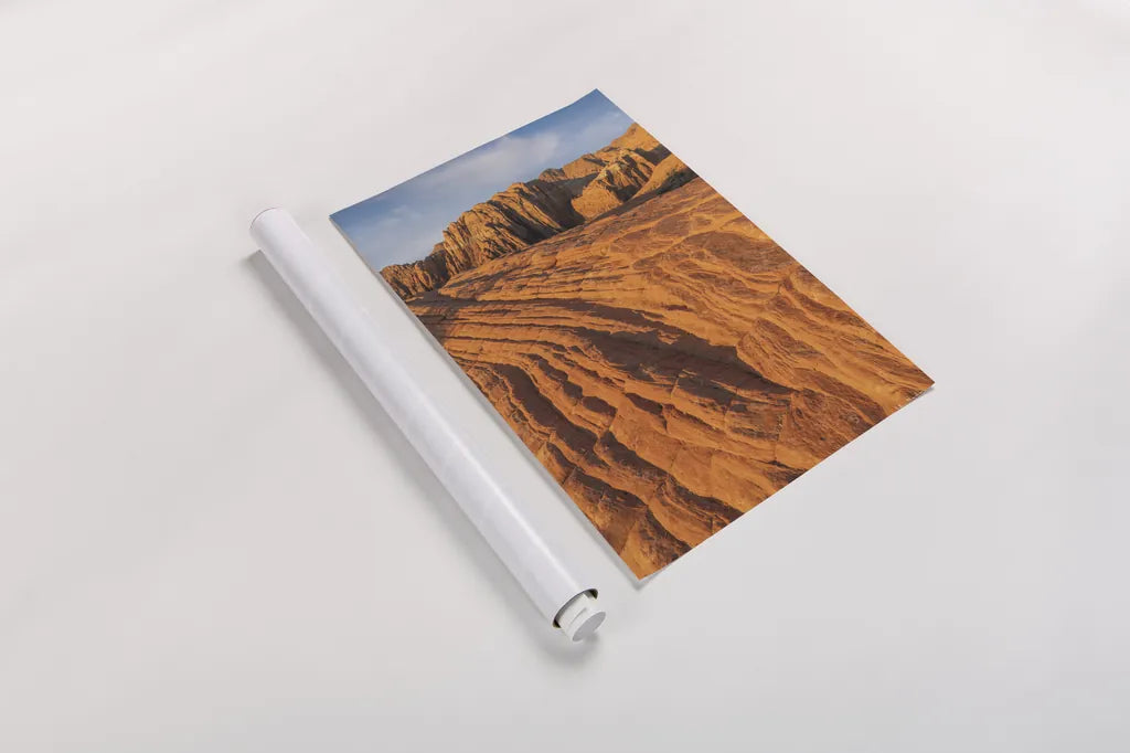 Cross Bed Sandstone by Alan Majchrowicz. shown as a rolled paper print. Available as archival giclee rolled canvas, fine art paper, or poster print. SKU 84030h.