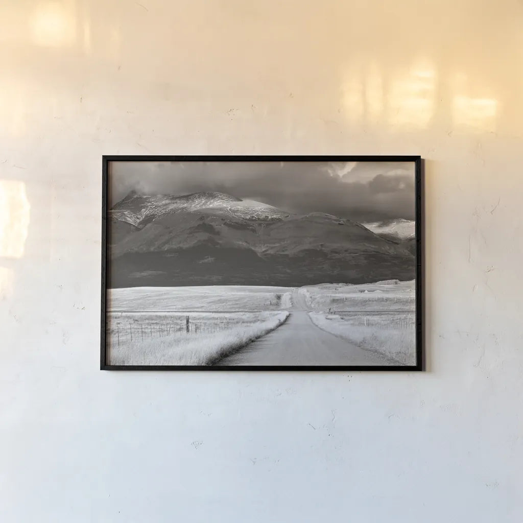Crossroads Crop by Alan Majchrowicz. shown as a paper print in a black flame. Available as a archival giclee rolled canvas, fine art paper, or poster print. SKU 15259i.