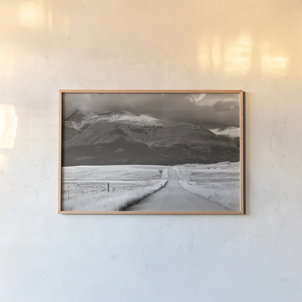 Crossroads Crop by Alan Majchrowicz. shown as a paper print in a natural frame. Available as a archival giclee rolled canvas, fine art paper, or poster print. SKU 15259i.