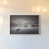 Deception Pass by Alan Majchrowicz. shown as a paper print in a white frame. Available as a archival giclee rolled canvas, fine art paper, or poster print. SKU 88898i.