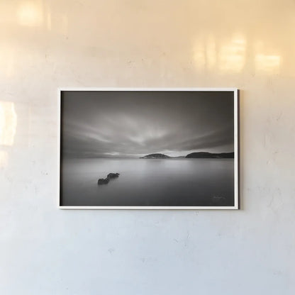Deception Pass by Alan Majchrowicz. shown as a paper print in a white frame. Available as a archival giclee rolled canvas, fine art paper, or poster print. SKU 88898i.