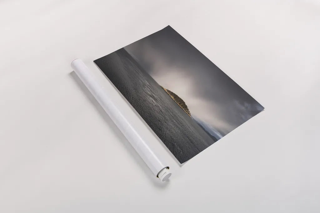 Deception Pass Island by Alan Majchrowicz. shown as a rolled paper print. Available as archival giclee rolled canvas, fine art paper, or poster print. SKU 71203i.