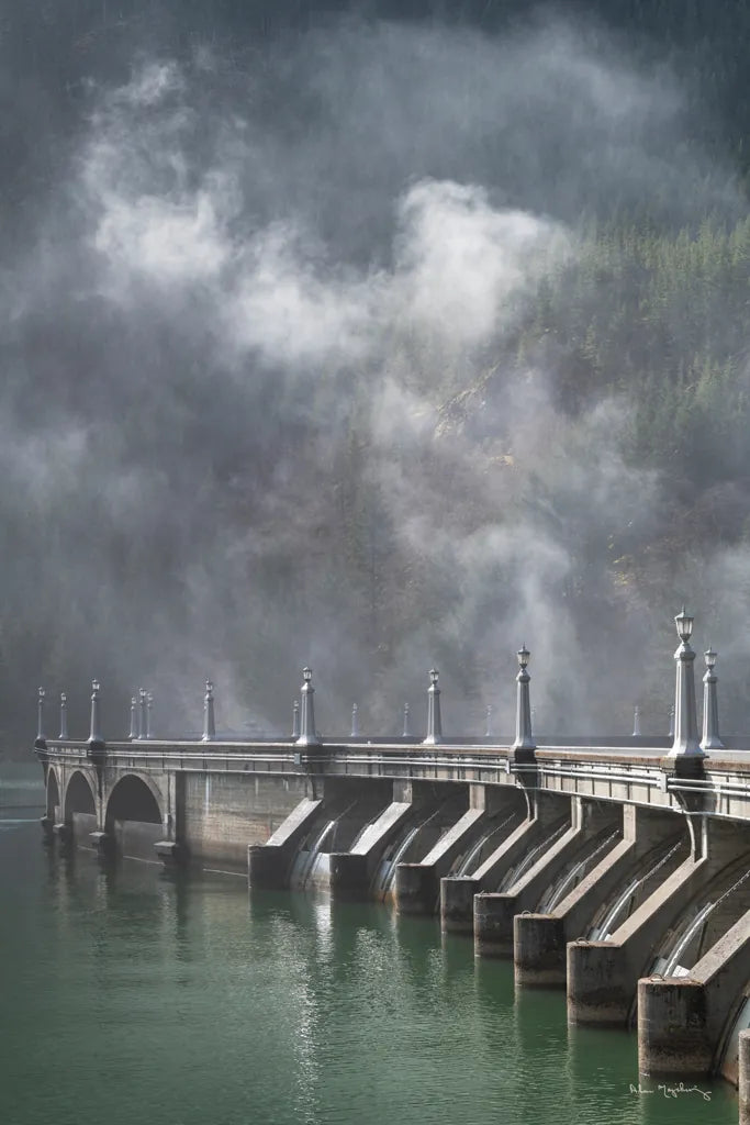 Diablo Dam by Alan Majchrowicz. SKU 101144h. Archival Giclee Fine art print for wall decor.