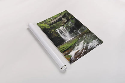 Elakala Falls West I by Alan Majchrowicz. shown as a rolled paper print. Available as archival giclee rolled canvas, fine art paper, or poster print. SKU 50161h.