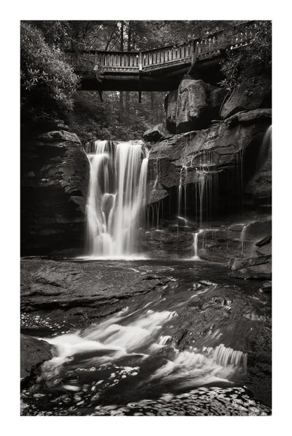 Elakala Falls West I BW by Alan Majchrowicz. SKU 50163h. Archival Giclee Fine art print for wall decor.