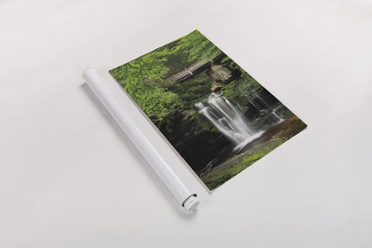 Elakala Falls West II by Alan Majchrowicz. shown as a rolled paper print. Available as archival giclee rolled canvas, fine art paper, or poster print. SKU 50162h.