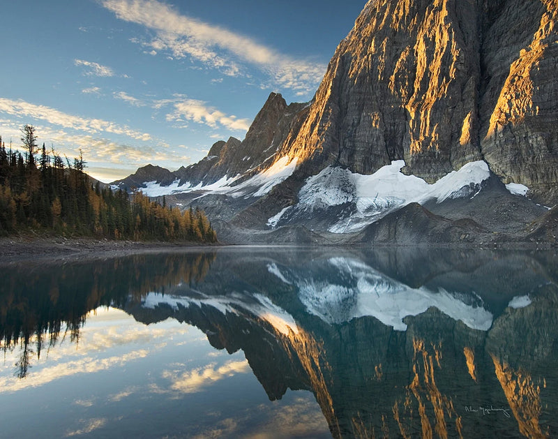 Floe Lake Reflection III Crop by Alan Majchrowicz