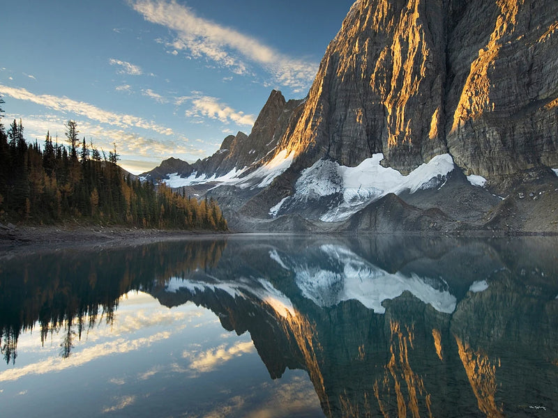 Floe Lake Reflection III Crop by Alan Majchrowicz