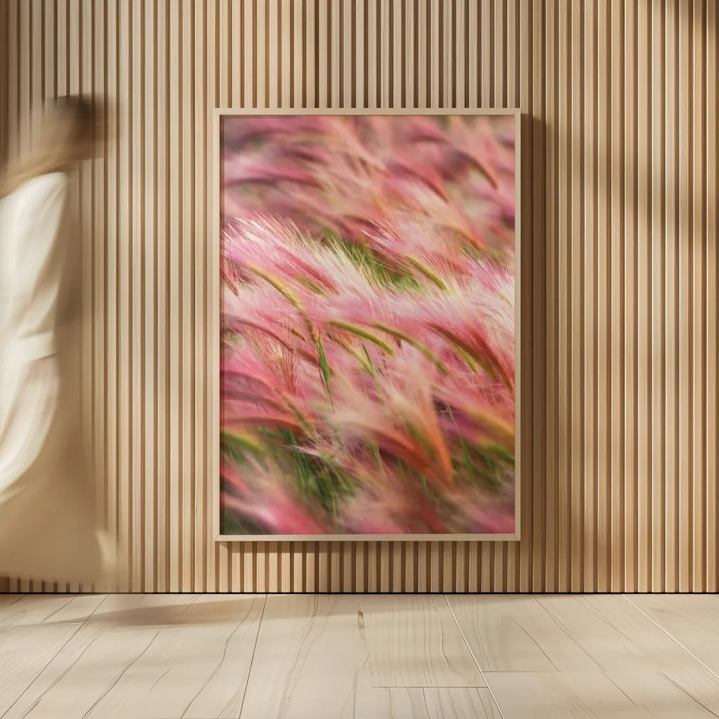 Foxtail Barley IV by Alan Majchrowicz. shown as over sized large wall art. Available as an archival giclee rolled canvas, fine art paper, or poster print. SKU 52315h.