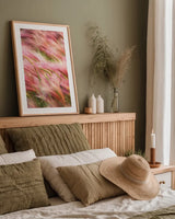 Foxtail Barley IV by Alan Majchrowicz. shown as a paper print in a natural frame. Available as a archival giclee rolled canvas, fine art paper, or poster print. SKU 52315h.