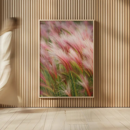 Foxtail Barley V by Alan Majchrowicz. shown as over sized large wall art. Available as an archival giclee rolled canvas, fine art paper, or poster print. SKU 52316h.