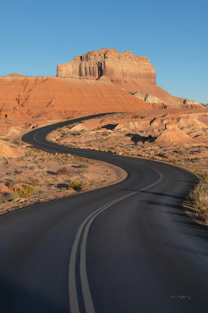 Goblin Valley State Park Road by Alan Majchrowicz. SKU 81526h. Archival Giclee Fine art print for wall decor.