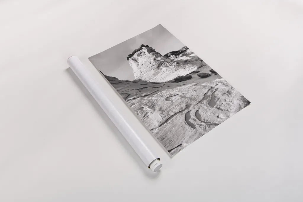 Grand Staircase I BW by Alan Majchrowicz. shown as a rolled paper print. Available as archival giclee rolled canvas, fine art paper, or poster print. SKU 53665h.