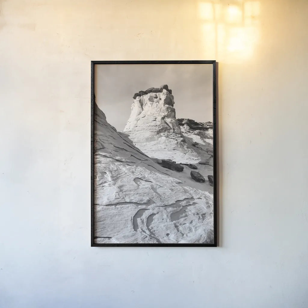 Grand Staircase I BW by Alan Majchrowicz. shown as a paper print in a black flame. Available as a archival giclee rolled canvas, fine art paper, or poster print. SKU 53665h.