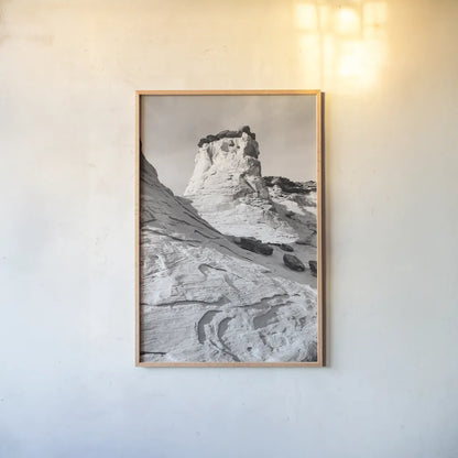 Grand Staircase I BW by Alan Majchrowicz. shown as a paper print in a natural frame. Available as a archival giclee rolled canvas, fine art paper, or poster print. SKU 53665h.