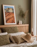 Grand Staircase II by Alan Majchrowicz. shown as a paper print in a natural frame. Available as a archival giclee rolled canvas, fine art paper, or poster print. SKU 53586h.