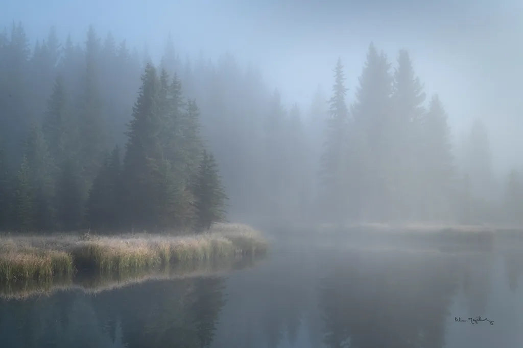 Grand Teton Lake Fog by Alan Majchrowicz. SKU 71205i. Archival Giclee Fine art print for wall decor.