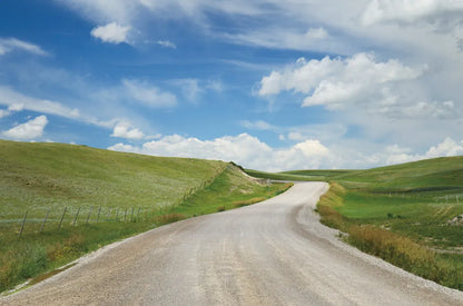 Gravel Road Near Choteau Montana I by Alan Majchrowicz. SKU 62460i. Archival Giclee Fine art print for wall decor.
