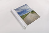 Gravel Road Near Choteau Montana II by Alan Majchrowicz. shown as a rolled paper print. Available as archival giclee rolled canvas, fine art paper, or poster print. SKU 62461h.