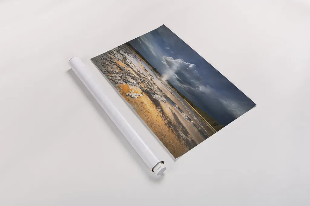 Great Fountain Geyser by Alan Majchrowicz. shown as a rolled paper print. Available as archival giclee rolled canvas, fine art paper, or poster print. SKU 80843i.