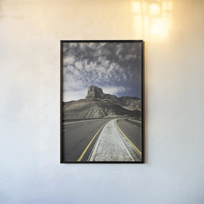 Guadalupe Mountains National Park by Alan Majchrowicz. shown as a paper print in a black flame. Available as a archival giclee rolled canvas, fine art paper, or poster print. SKU 84040h.