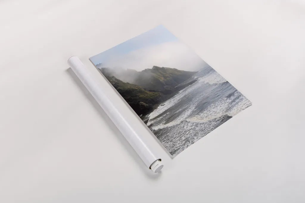 Haceta Head by Alan Majchrowicz. shown as a rolled paper print. Available as archival giclee rolled canvas, fine art paper, or poster print. SKU 77237h.