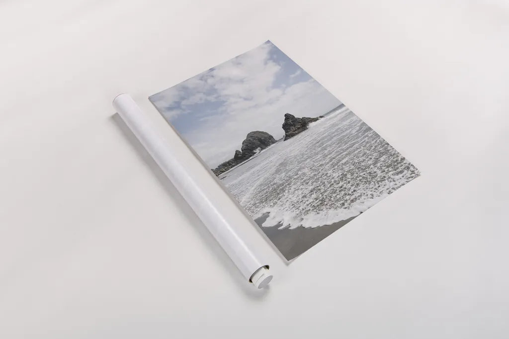 Harris Beach Oregon by Alan Majchrowicz. shown as a rolled paper print. Available as archival giclee rolled canvas, fine art paper, or poster print. SKU 36196h.