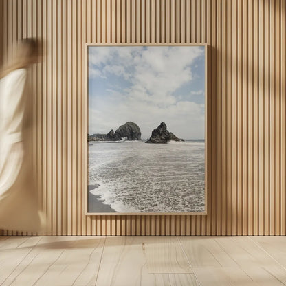 Harris Beach Oregon by Alan Majchrowicz. shown as over sized large wall art. Available as an archival giclee rolled canvas, fine art paper, or poster print. SKU 36196h.