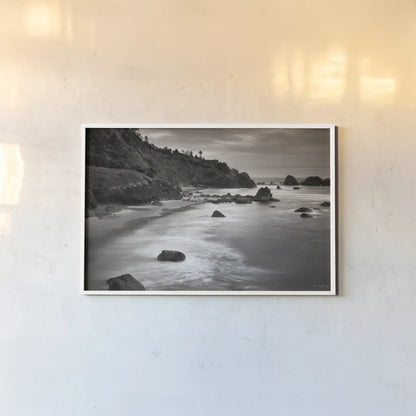 Indian Beach I by Alan Majchrowicz. shown as a paper print in a white frame. Available as a archival giclee rolled canvas, fine art paper, or poster print. SKU 16583i.