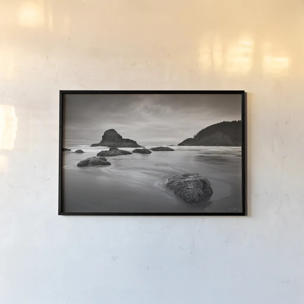 Indian Beach II by Alan Majchrowicz. shown as a paper print in a black flame. Available as a archival giclee rolled canvas, fine art paper, or poster print. SKU 16584i.