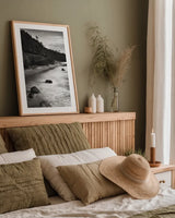 Indian Beach III by Alan Majchrowicz. shown as a paper print in a natural frame. Available as a archival giclee rolled canvas, fine art paper, or poster print. SKU 43962h.