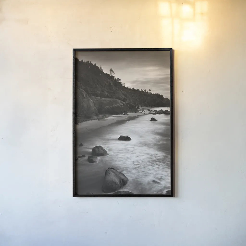 Indian Beach III by Alan Majchrowicz. shown as a paper print in a black flame. Available as a archival giclee rolled canvas, fine art paper, or poster print. SKU 43962h.